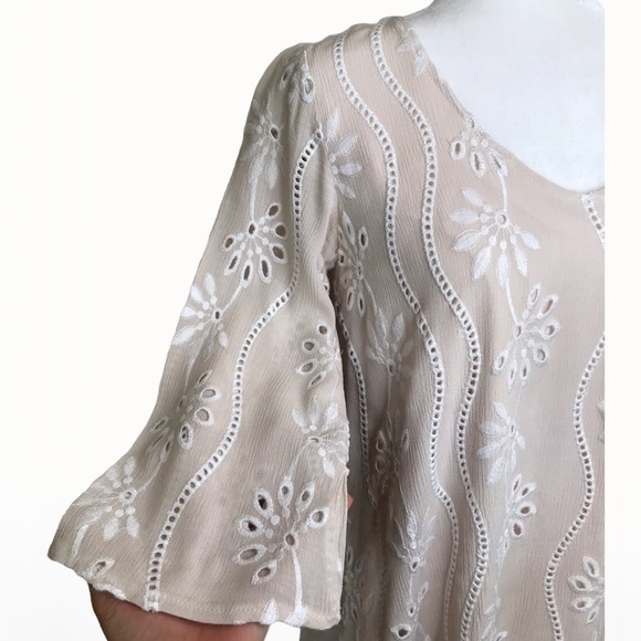 Lulus Floral Embroidered Women’s Blouson-Top - S - Picture 9 of 16